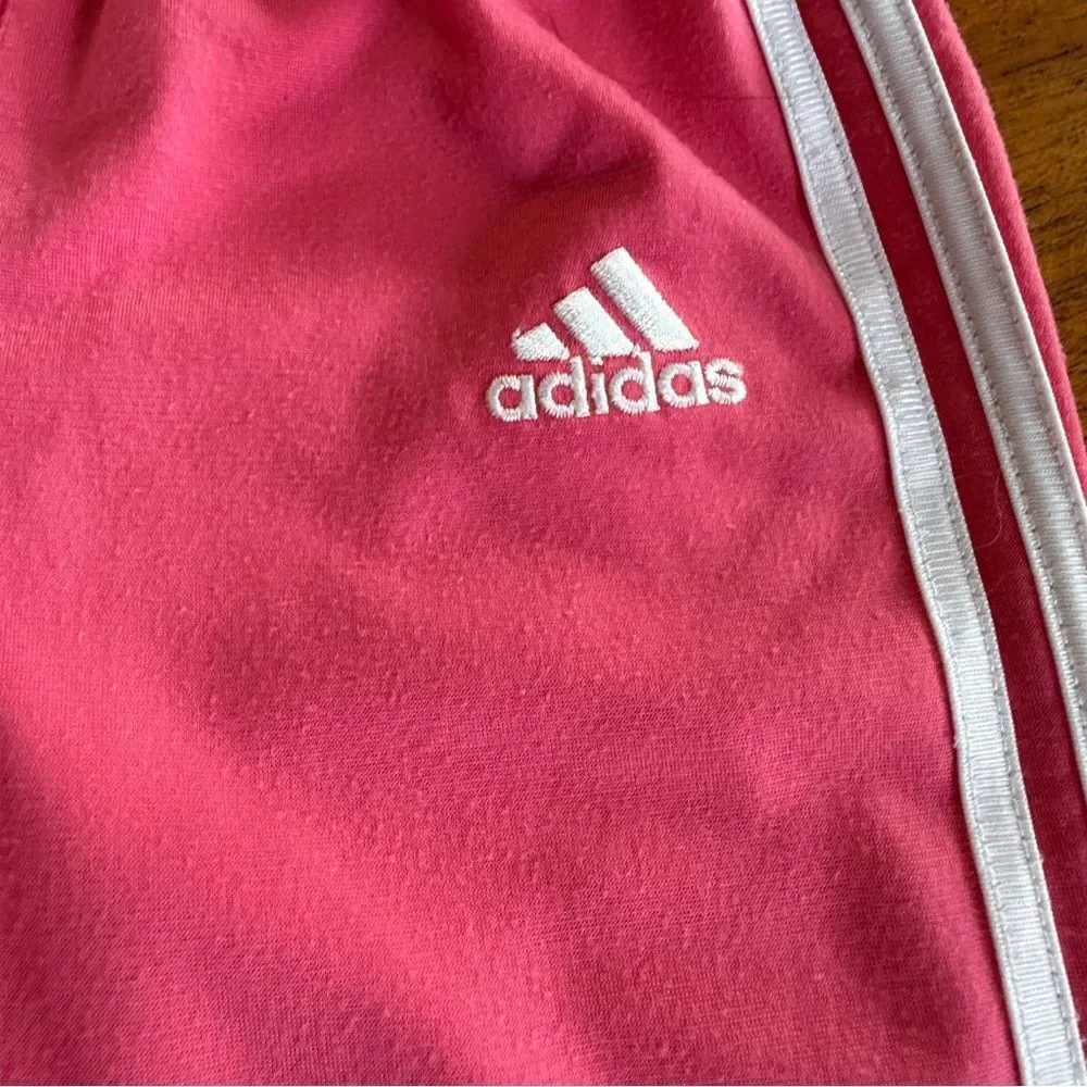 Adidas Baby Girl Pink Track Pants White Stripes 12 Months